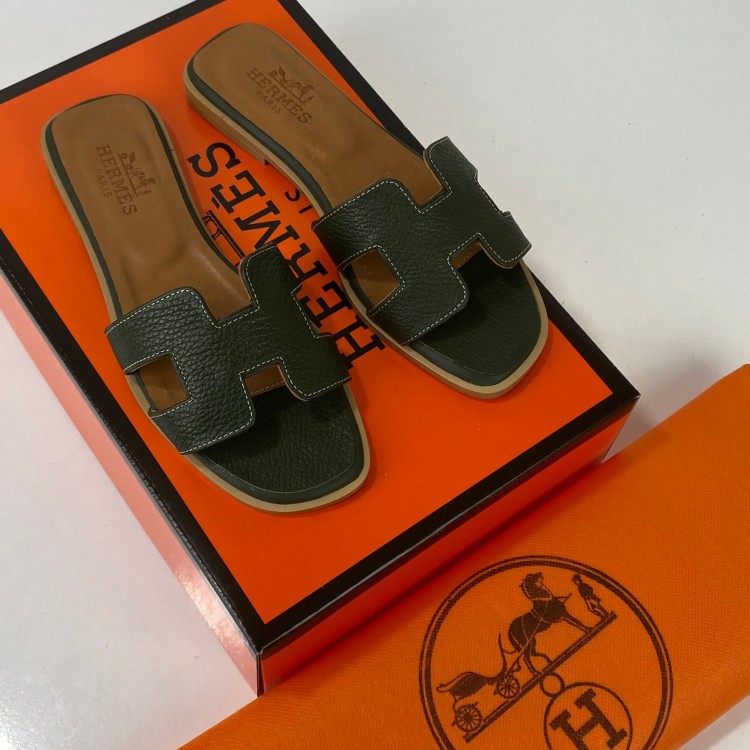 HERMES SANDALS ORAN TERLİK YESİL